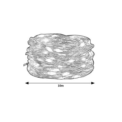 Rabalux - LED RGB szalag LED/3,2W/5V 10m IP44 Wi-Fi + távirányítás