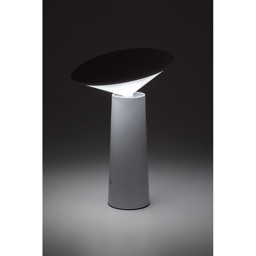 Rabalux - LED Dimmelhető újratölthető érintőképernyős asztali lámpa POLPERRO LED/3W/3,7V 1200mAh fehér