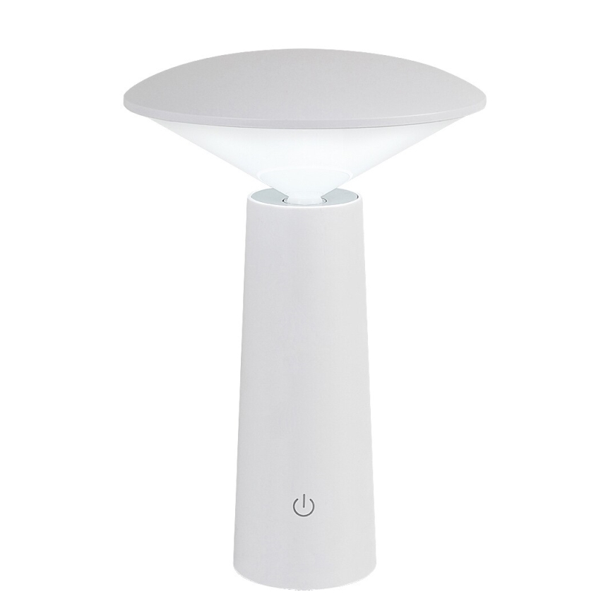 Rabalux - LED Dimmelhető újratölthető érintőképernyős asztali lámpa POLPERRO LED/3W/3,7V 1200mAh fehér