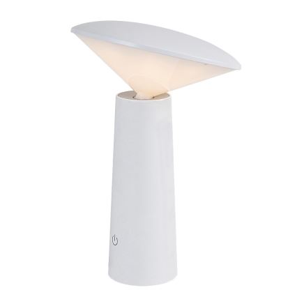 Rabalux - LED Dimmelhető újratölthető érintőképernyős asztali lámpa POLPERRO LED/3W/3,7V 1200mAh fehér