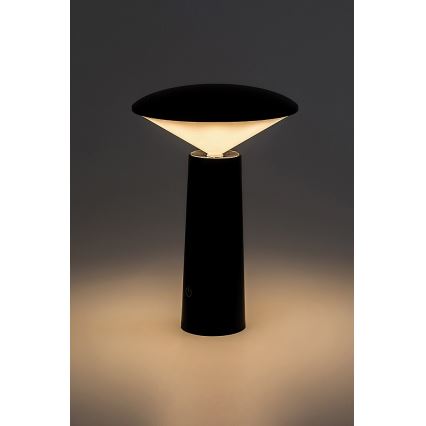 Rabalux - LED Dimmelhető újratölthető érintőképernyős asztali lámpa POLPERRO LED/3W/3,7V 1200mAh fekete