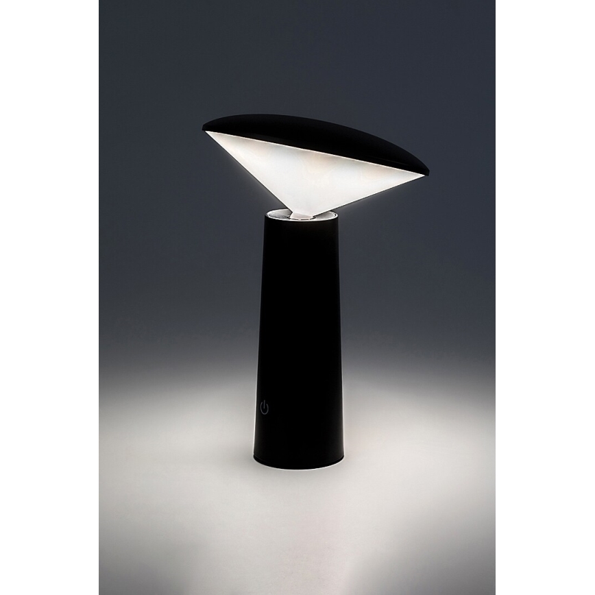 Rabalux - LED Dimmelhető újratölthető érintőképernyős asztali lámpa POLPERRO LED/3W/3,7V 1200mAh fekete