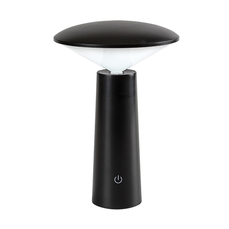 Rabalux - LED Dimmelhető újratölthető érintőképernyős asztali lámpa POLPERRO LED/3W/3,7V 1200mAh fekete