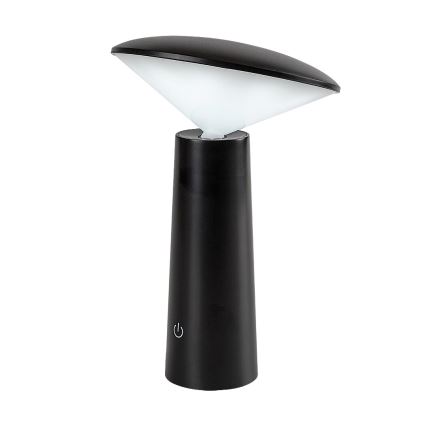 Rabalux - LED Dimmelhető újratölthető érintőképernyős asztali lámpa POLPERRO LED/3W/3,7V 1200mAh fekete