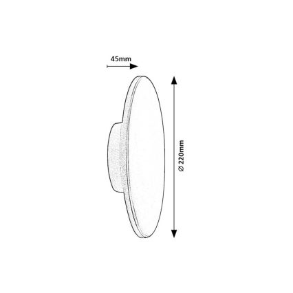 Rabalux - LED Kültéri fali lámpa 15W/230V 2700/4000/6500K IP65 barna