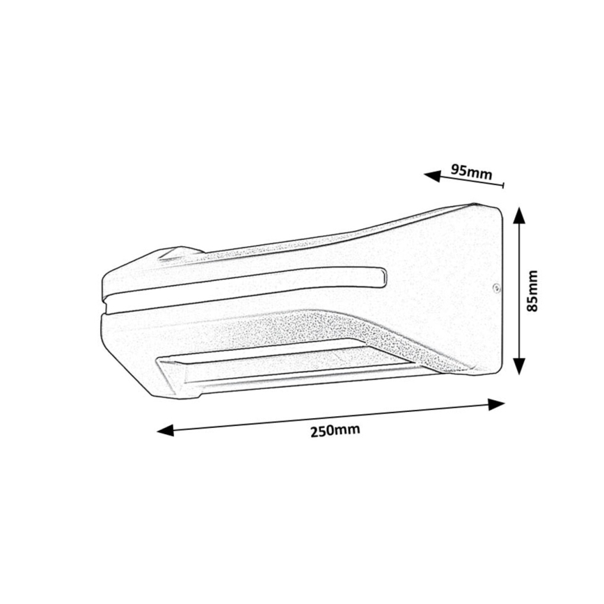 Rabalux - LED Kültéri fali lámpa LED/20W/230V IP54
