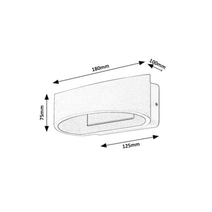 Rabalux - LED kültéri fali lámpa LED/9W/230V IP54 fehér
