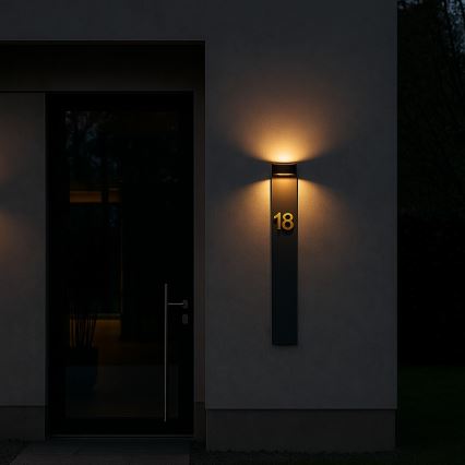 Rabalux - LED kültéri fali lámpatest LED/9W/230V IP54 antracitszürke