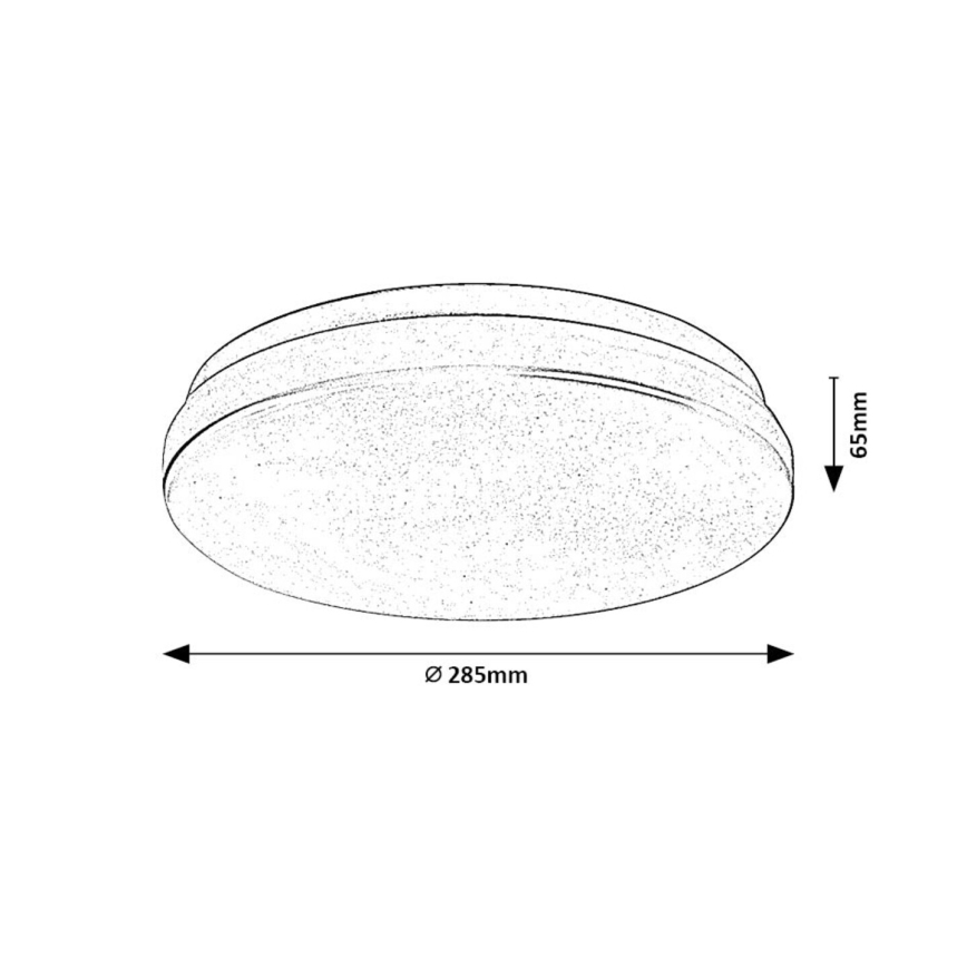 Rabalux - Fürdőszobai mennyezeti LED lámpa LED/18W/230V 3000/4000/6000K IP44 átm. 28,5 cm