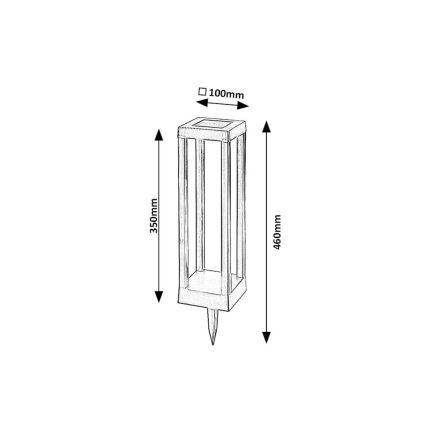 Rabalux - LED napelemes lámpa LED/0,18W/3,7V IP44 500 mAh