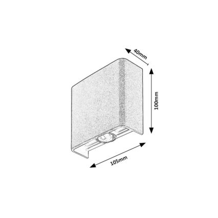 Rabalux - LED kültéri fali lámpatest 2W/230V 2000/2700/4000K IP65