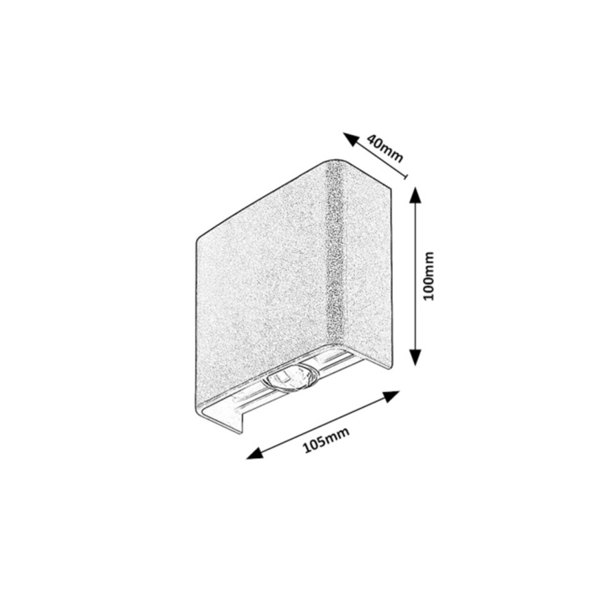 Rabalux - LED kültéri fali lámpatest 2W/230V 2000/2700/4000K IP65