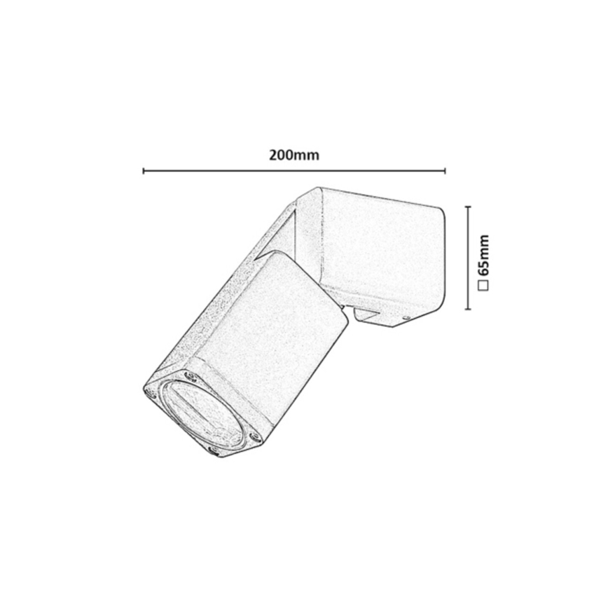 Rabalux - Kültéri fali lámpatest 1xGU10/15W/230V IP65