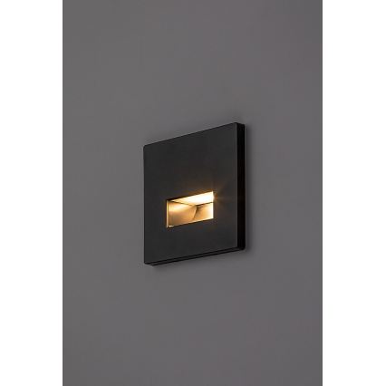 Rabalux - LED lépcsővilágító lámpa LED/1W/230V 3000/4500/6500K fekete