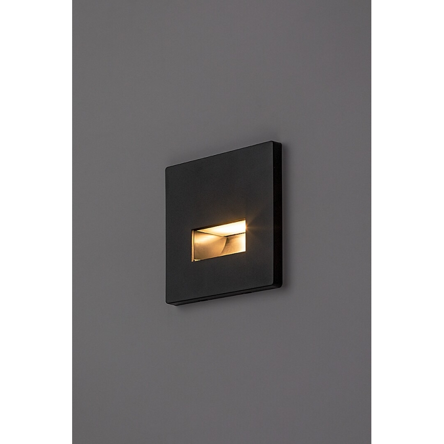 Rabalux - LED lépcsővilágító lámpa LED/1W/230V 3000/4500/6500K fekete