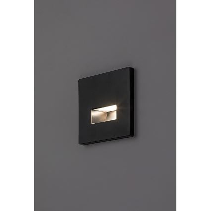 Rabalux - LED lépcsővilágító lámpa LED/1W/230V 3000/4500/6500K fekete
