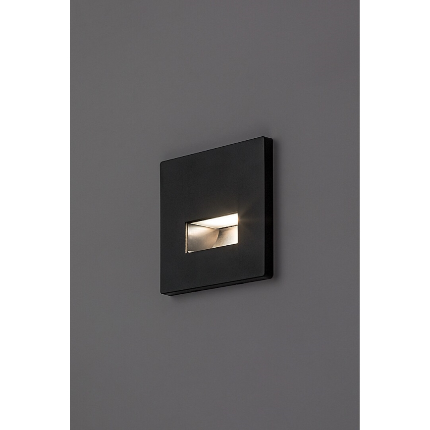 Rabalux - LED lépcsővilágító lámpa LED/1W/230V 3000/4500/6500K fekete