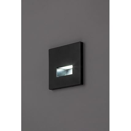 Rabalux - LED lépcsővilágító lámpa LED/1W/230V 3000/4500/6500K fekete