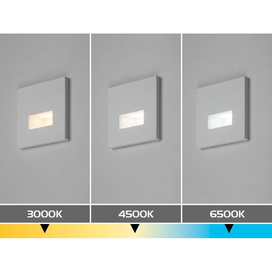 Rabalux - LED lépcsővilágító lámpa LED/1W/230V 3000/4500/6500K fehér