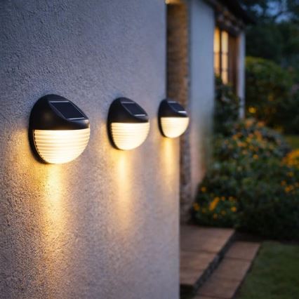 Rabalux - 2 db LED napelemes fali lámpa LED/0,06W/1,2V 300 mAh IP44