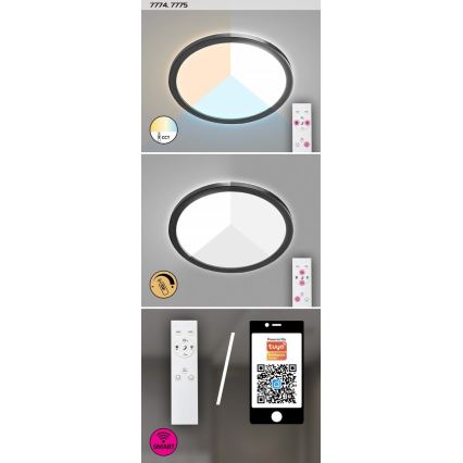 Rabalux - LED Fényerőszabályozható kültéri mennyezeti lámpatest LED/15W/230V Wi-Fi Tuya 2700-6500K IP44 + távirányító