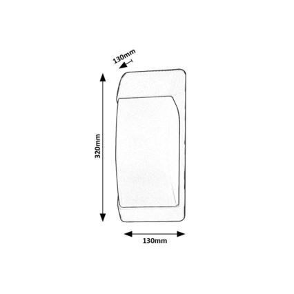 Rabalux - Kültéri fali lámpa 1xE27/12W/230V IP65