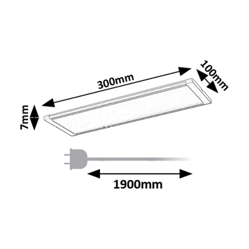Rabalux - LED Pultmegvilágító érzékelővel LED/6W/230V