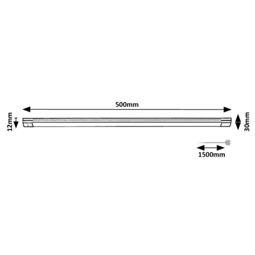 Rabalux - LED beépíthető dimmelhető lámpa érzékelővel LED/8W/230V 3000K 50 cm