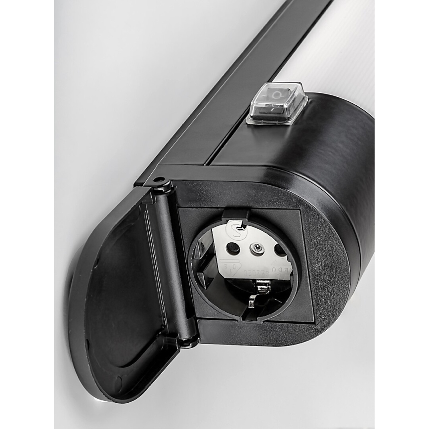 Rabalux - LED aláfali lámpa aljzattal LED/17W/230V 4000K IP44 fekete 57 cm