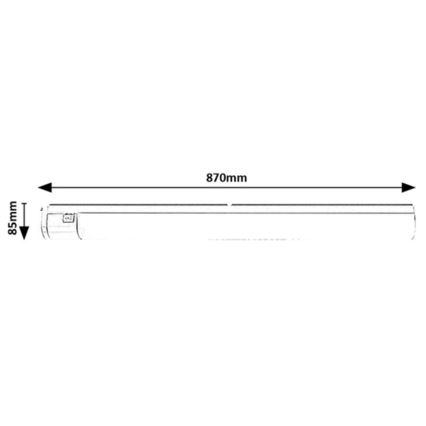 Rabalux - LED aláfali lámpa aljzattal LED/20W/230V 4000K IP44 fekete 87 cm