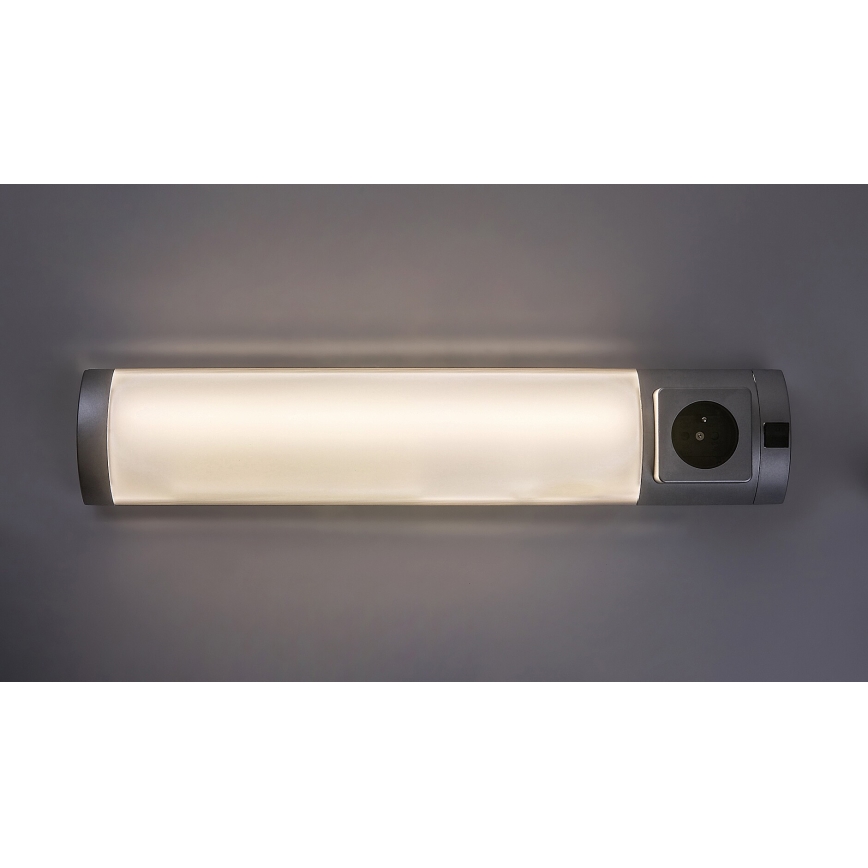 Rabalux - LED Pultmegvilágító konnektoros LED/5W/230V 4000K 45 cm ezüst