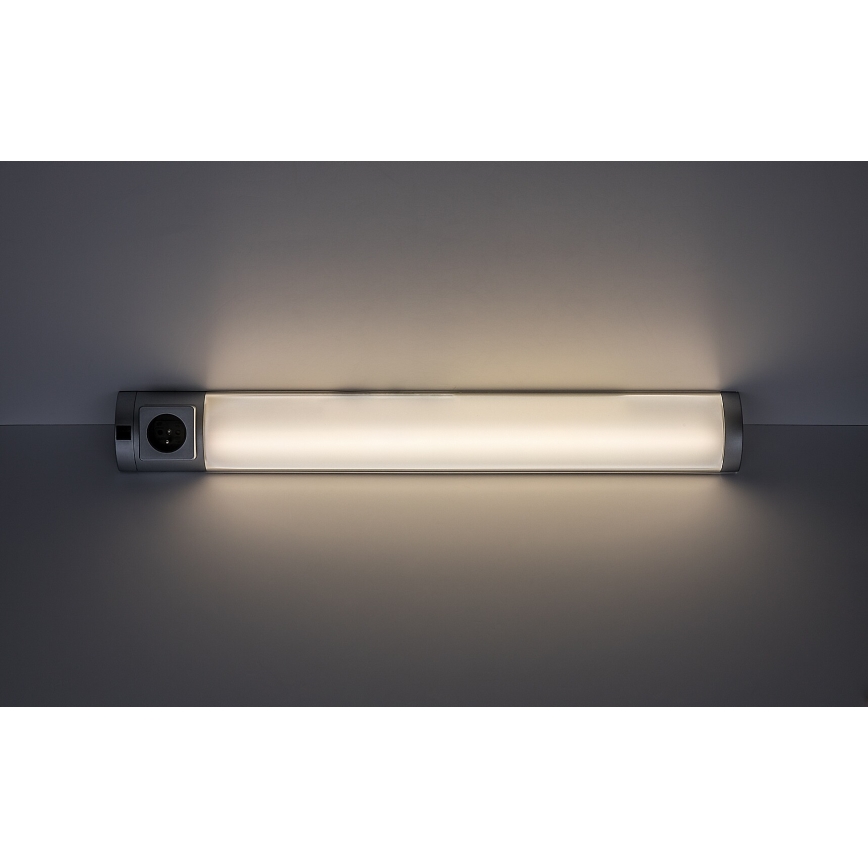Rabalux - LED Pultmegvilágító konnektoros LED/8W/230V 4000K 68 cm ezüst