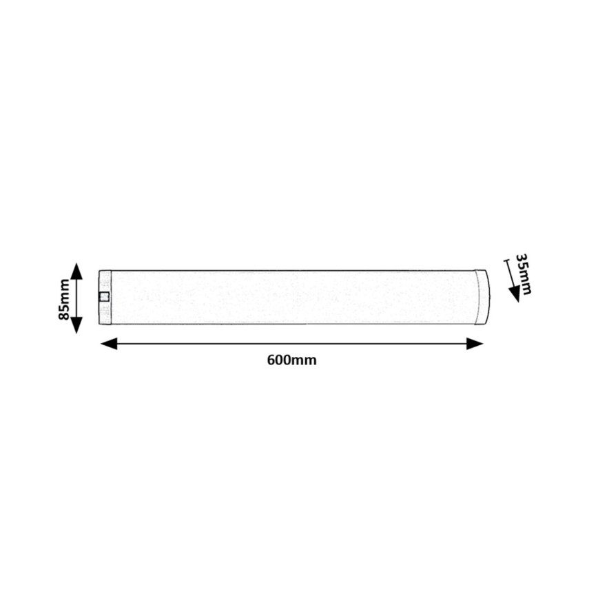 Rabalux - LED Pultmegvilágító LED/8W/230V 4000K 60 cm matt króm