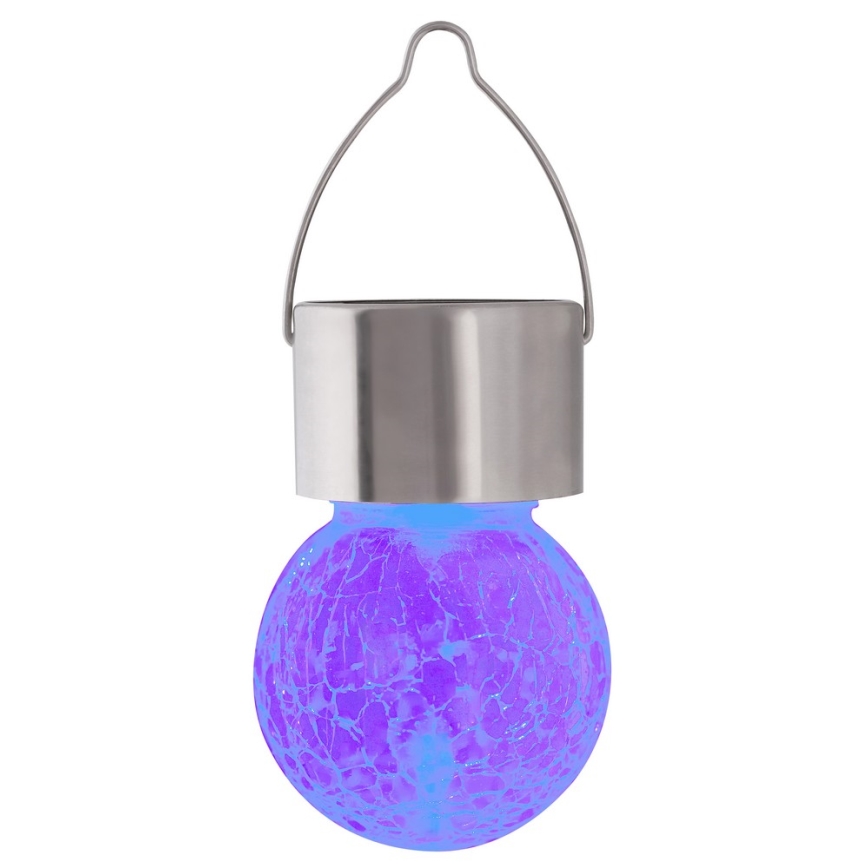 LED RGB Kültéri solár lámpa kapcsolóval LED/0,06W/1xAA IP44