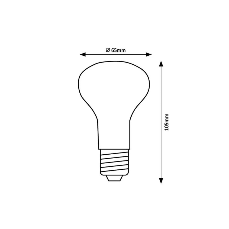 Rabalux - LED Izzó R63 E27/9W/230V 3000K
