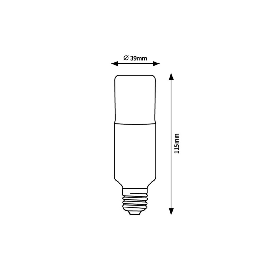 Rabalux - LED Izzó SMD T39 E27/9W/230V 3000K