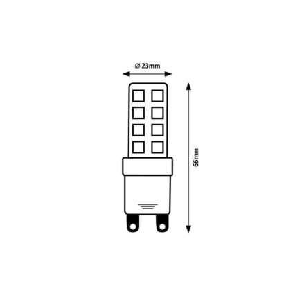 Rabalux - LED izzó SMD G9/9W/230V 4000K