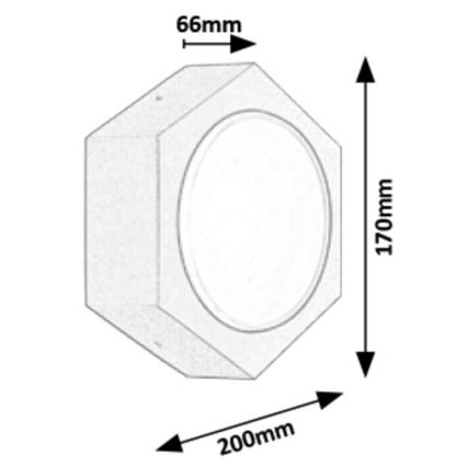 Rabalux - LED Kültéri fali lámpa LED/9W/230V IP54 680lm 3000K