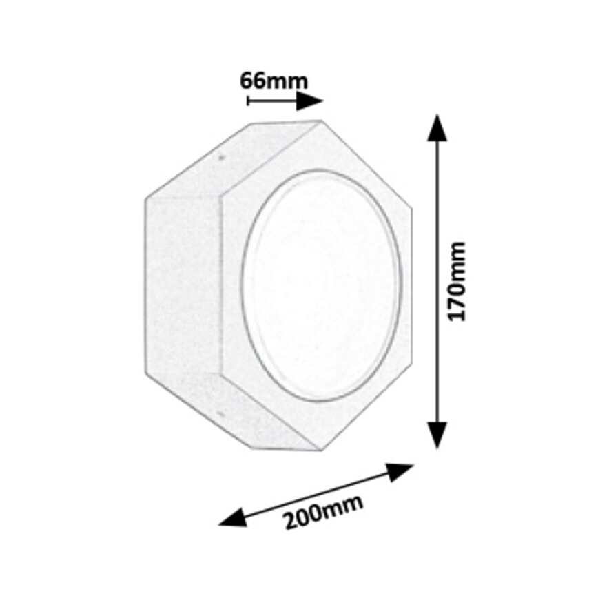 Rabalux - LED Kültéri fali lámpa LED/9W/230V IP54 680lm 3000K