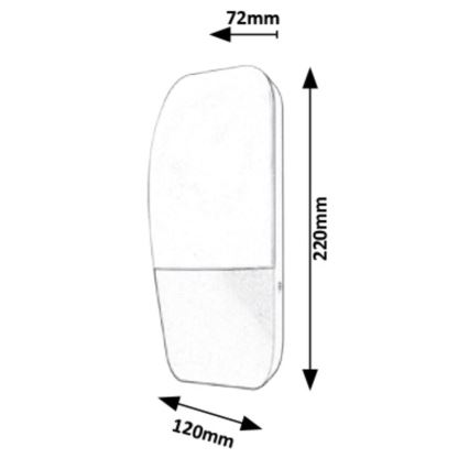 Rabalux - LED Kültéri fali lámpa LED/10W/230V IP65 800lm 4000K