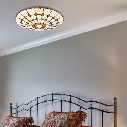 Rabalux - Tiffany ólomüveg mennyezeti lámpa 2xE27/60W/230V átm. 40 cm