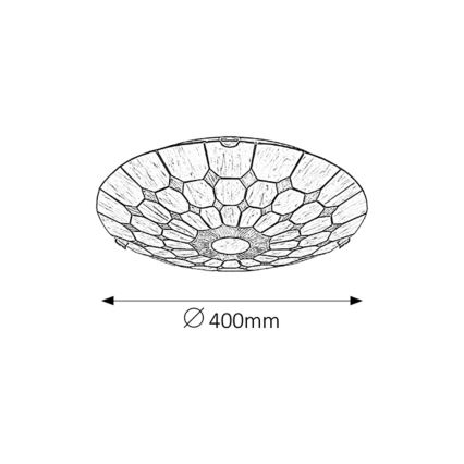 Rabalux - Tiffany ólomüveg mennyezeti lámpa 2xE27/60W/230V átm. 40 cm