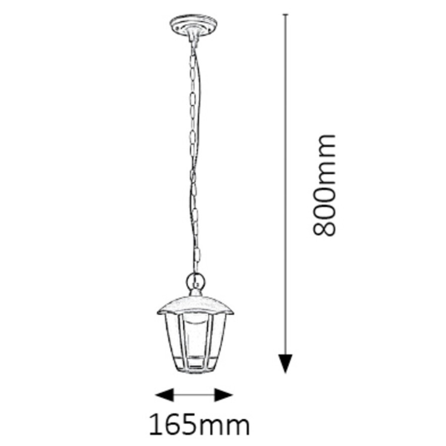 Rabalux - LED Kültéri függeszték LED/8W/230V IP44