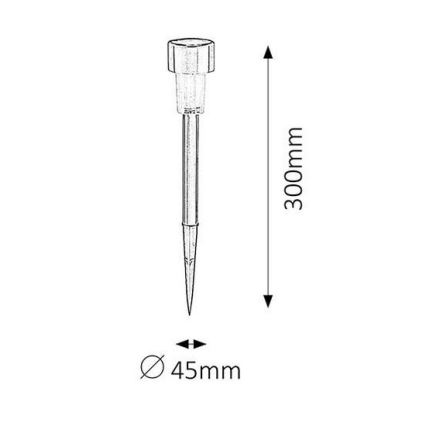 Rabalux - Napelemes LED világítás LED/0,1W/1xNi-MH 400 mAh IP44