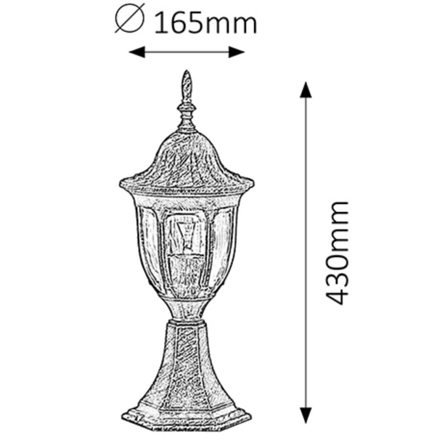 Rabalux - Kültéri lámpa 1xE27/60W/230V