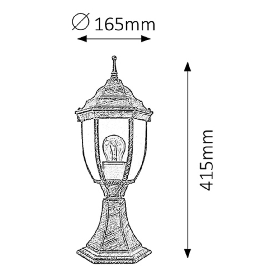 Rabalux - Kültéri lámpa 1xE27/60W/230V