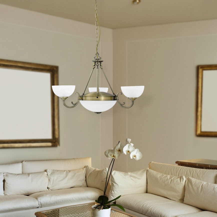 Rabalux - Csillár láncon 3xE14/40W + 2xE27/60W