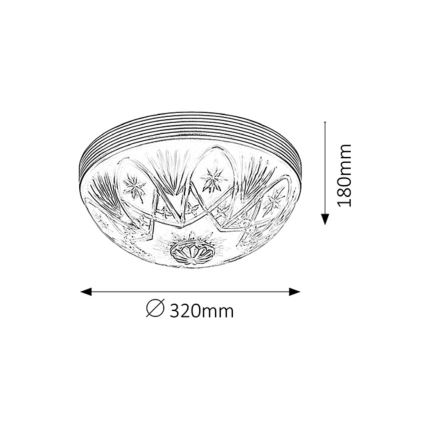 Rabalux - Mennyezeti lámpa 2xE27/60W/230V