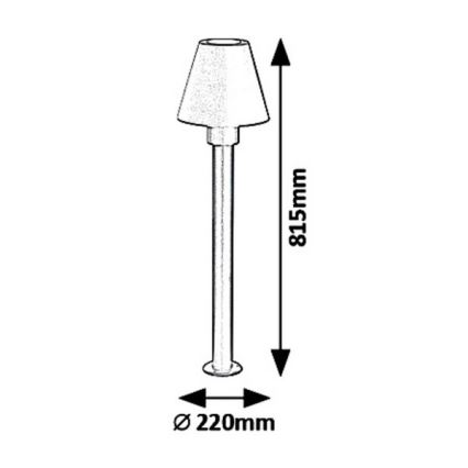 Rabalux 8845 - Kültéri lámpa FAVARA 1xE27/14W/230V IP44