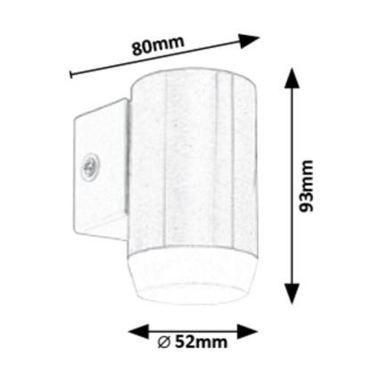 Rabalux - LED Kültéri fali lámpa LED/4W/230V IP44
